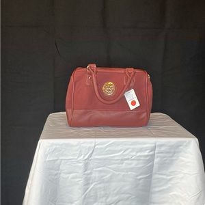 Dark maroon burgundy hand bag